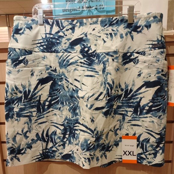S.C. & CO. Dresses & Skirts - SC & CO BLUE Floral Skirt Skort 360 Tummy  Control